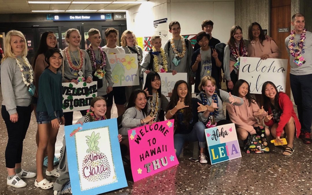 VRS Vasastan på besök på vår systerskola Punahou School i Honolulu, USA.